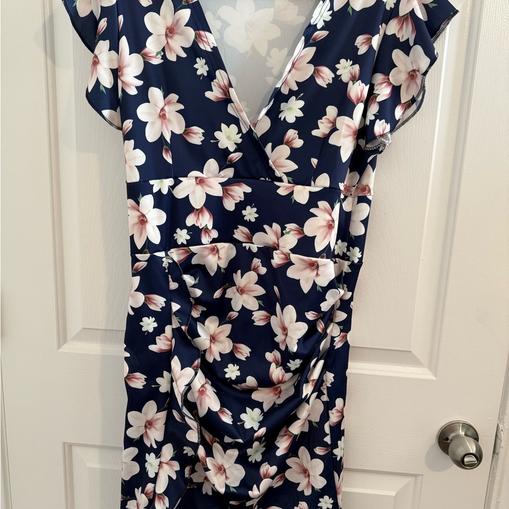 Floral Navy Dress